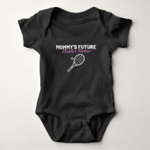 Mommy's Future Doubles Partner Tennis Quote Sprich