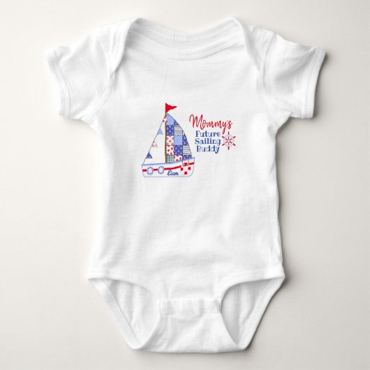 Mommy's Future Sailing Buddy Bodysuit Baby Strampler (Vorderseite)
