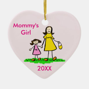 Mommy's Girl Family Charakter Custom Ornament