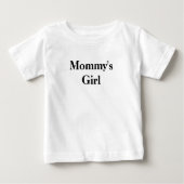 Mommy's Girl Matching Mommy and Me Baby T-shirt (Vorderseite)