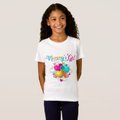 Mommy's Girl mit lebendigen Herzen T-Shirt (Vorne ganz)
