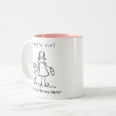 Mommy's Girl - Mother & Daughter Custom Tasse (Vorderseite Links)