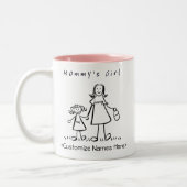 Mommy's Girl - Mother & Daughter Custom Tasse (Links)