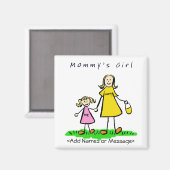Mommy's Girl - Mutter & Tochter Blonde Magnet (Vorderseite/Rückseite)