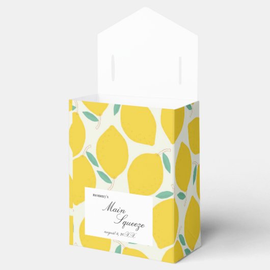 Mommy's Haupt Squeeze Lemon Citrus Baby Dusche Geschenkschachtel (Geöffnet)