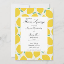 Mommy's Haupt Squeeze Lemon Citrus Baby Dusche
