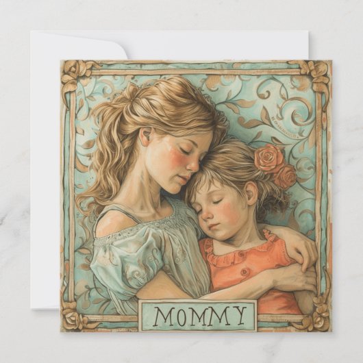 Mommy's Joy: Herzwärmende Nachrichten Feiertagskarte (Vorderseite)