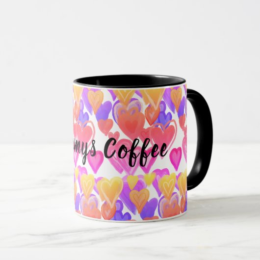 MOMMYS KAFFEE, HERZEN TASSE (VorderseiteRechts)