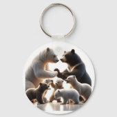 Mommys Keys 🔑 💙 💓 Schlüsselanhänger (Vorderseite)