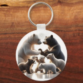 Mommys Keys 🔑 💙 💓 Schlüsselanhänger (Vorderseite)