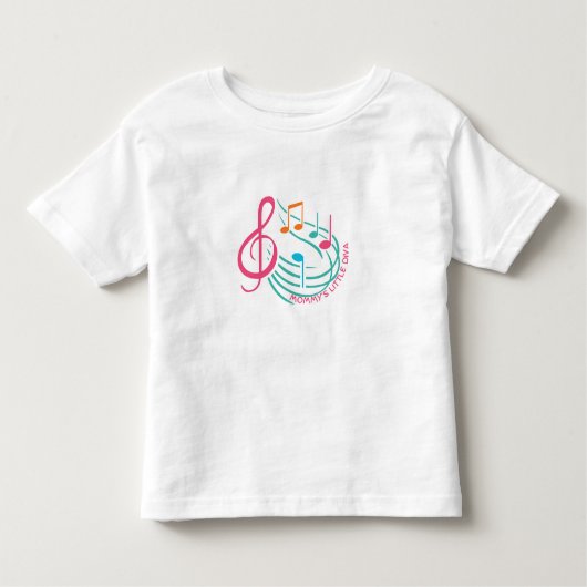 Mommy's kleine Diva Kleinkind T-shirt (Vorderseite)