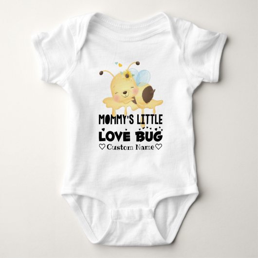 Mommy's Kleine Liebe Bug Baby Strampler (Vorderseite)