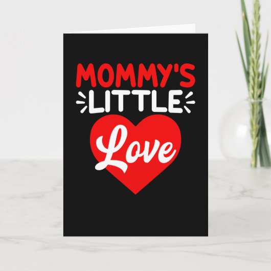 Mommy's Kleine Liebe | Geschenke am Valentinstag Karte (Vorderseite)