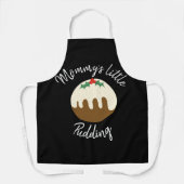 Mommy's kleine pudding Weihnachten schwanger Schürze (Vorderseite)