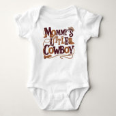 Mommy's kleiner Cowboy Baby Strampler (Vorderseite)