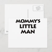 Mommy's Kleiner Mann Postkarte (Vorne/Hinten)