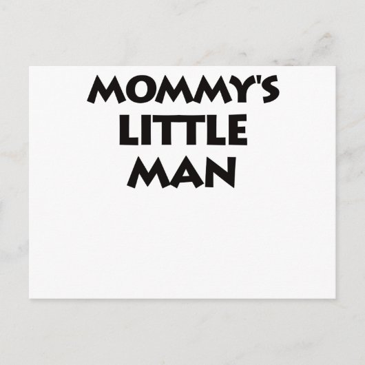 Mommy's Kleiner Mann Postkarte (Vorderseite)