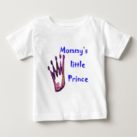Mommy's Kleiner Prinz Baby T-shirt (Vorderseite)