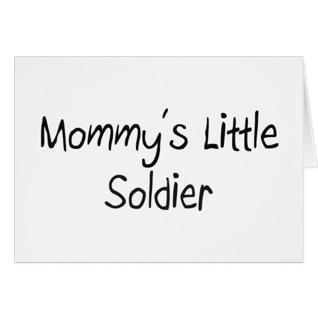 Mommys kleiner Soldat (Vorderseite (Horizontal))