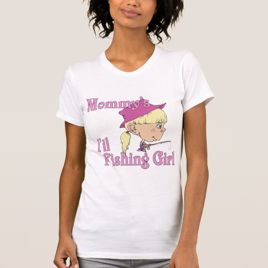 Mommy's kleines Fischermädchen T-Shirt (Vorderseite)