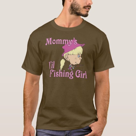 Mommy's kleines Fischermädchen T-Shirt (Vorderseite)
