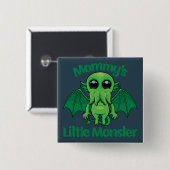 Mommy's Kleines Monster Cthulhu Cuddles Button (Vorne & Hinten)