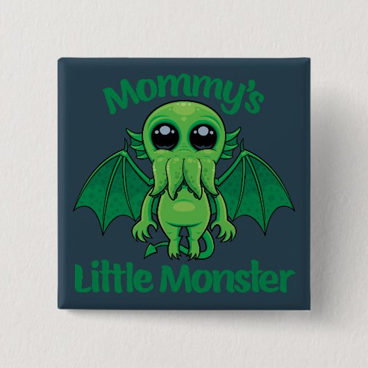 Mommy's Kleines Monster Cthulhu Cuddles Button (Vorderseite)