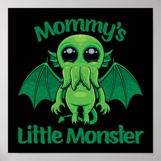 Mommy's Kleines Monster Cthulhu Cuddles Poster (Vorne)