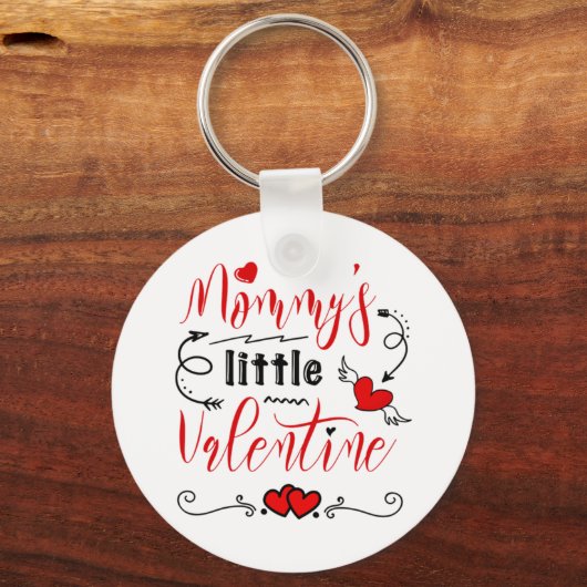 Mommy's kleines Valentin für Kinder Schlüsselanhänger (Vorderseite)
