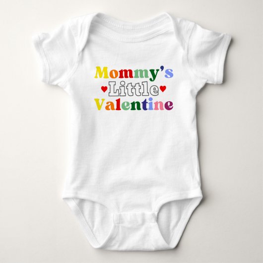 Mommy's kleines Valentine-Anti-Valentine-Geschenk Baby Strampler (Vorderseite)