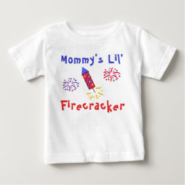 Mommy's Lil' Firecracker am 4. Juli Baby T-shirt