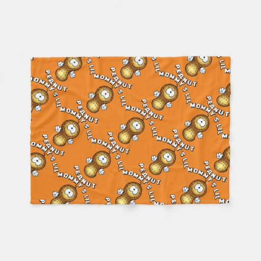 Mommy's Lil Peanut Fleecedecke (Vorderseite (Horizontal))