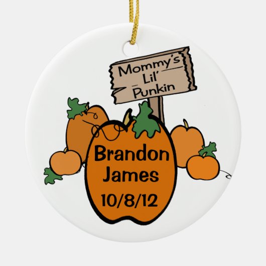 Mommy's Lil' Punkin Keramikornament (Vorne)