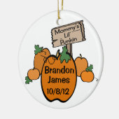 Mommy's Lil' Punkin Keramikornament (Links)
