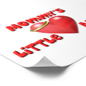Mommy's Little Angel Print Poster (Ecke)