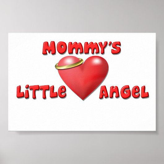 Mommy's Little Angel Print Poster (Vorne)