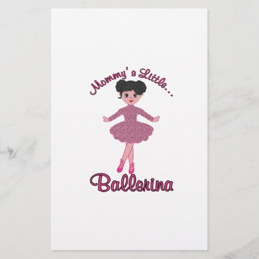 Mommys Little Ballerina Briefpapier (Vorderseite)
