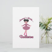 Mommys Little Ballerina Briefpapier (Stehend Vorderseite)