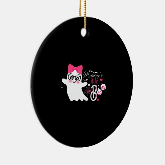 Mommy's Little Boo Halloween Keramik Ornament (Rechts)