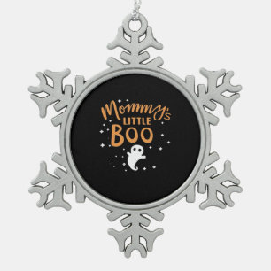 Mommys Little Boo Halloween Klassiker Design Schneeflocken Zinn-Ornament