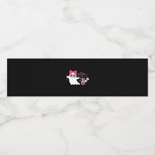 Mommy's Little Boo Halloween Wasserflaschenetikett (Einzelnes Label)