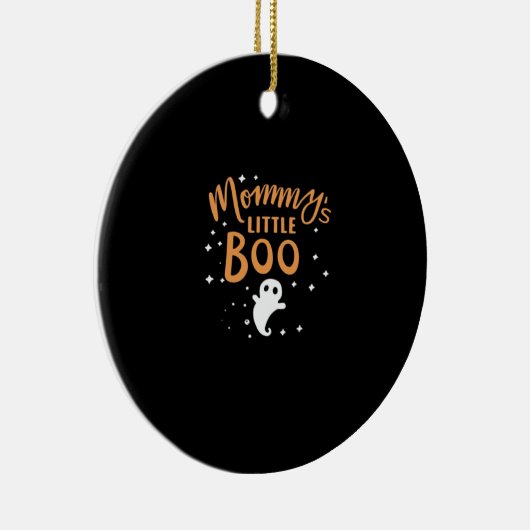 Mommy's Little Boo - Happy Halloween Keramik Ornament (Rechts)