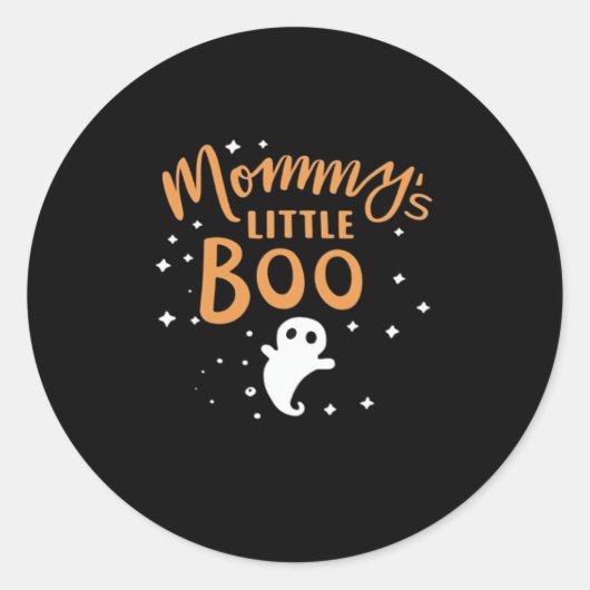 Mommy's Little Boo - Happy Halloween Runder Aufkleber (Vorderseite)