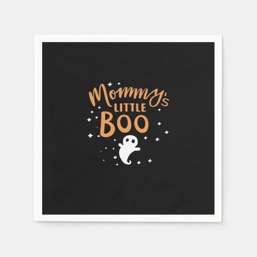 Mommy's Little Boo - Happy Halloween Serviette (Vorderseite)