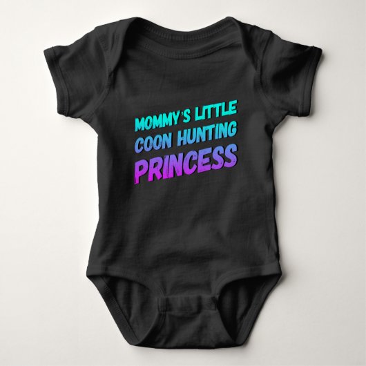 Mommy's Little Coon Junting Princess Baby Bodysuit Baby Strampler (Vorderseite)