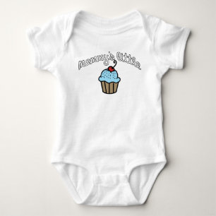 Mommy's Little Cupcake - Blau Baby Strampler