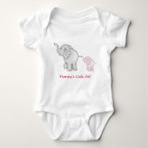 Mommy's Little Girl Elephant T - Shirt
