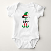 Mommy's Little Helper Christmas Elf Baby Strampler (Vorderseite)
