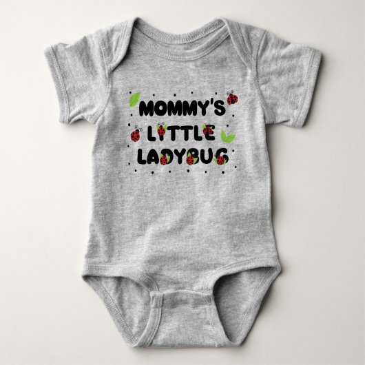 Mommy's Little Ladybug - Cute Baby Strampler (Vorderseite)