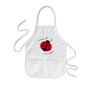 Mommy's Little Ladybug Girly Kids Cartoon Kinderschürze